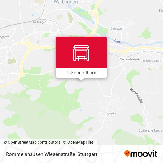Rommelshausen Wiesenstraße map
