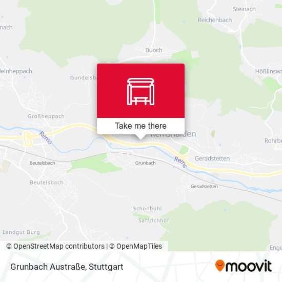 Grunbach Austraße map