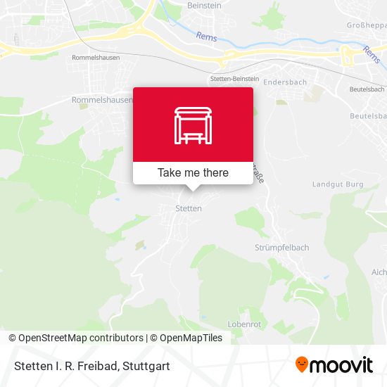 Карта Stetten I. R. Freibad
