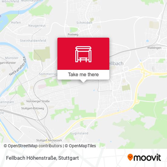 Fellbach Höhenstraße map