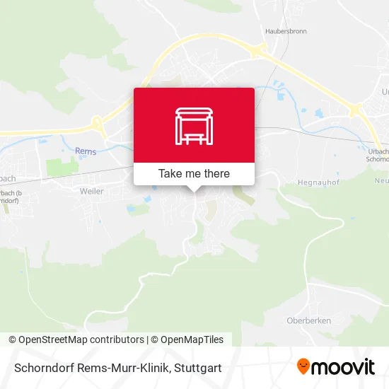 Карта Schorndorf Rems-Murr-Klinik