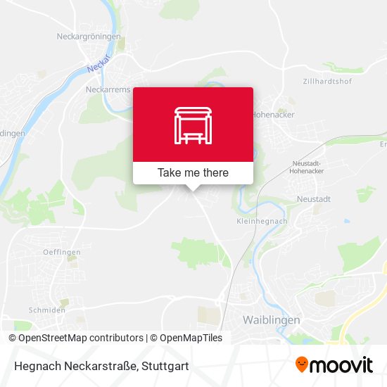 Hegnach Neckarstraße map