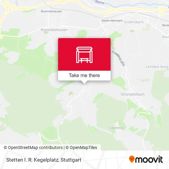 Карта Stetten I. R. Kegelplatz