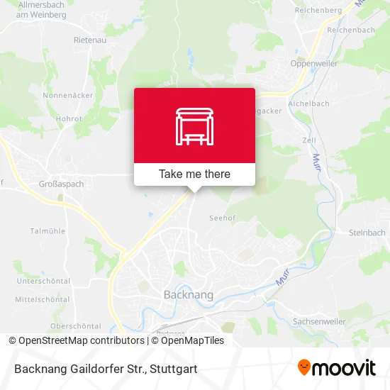 Карта Backnang Gaildorfer Str.