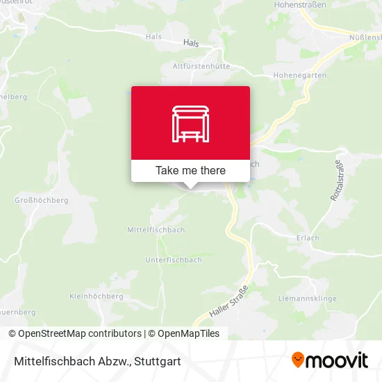 Карта Mittelfischbach Abzw.