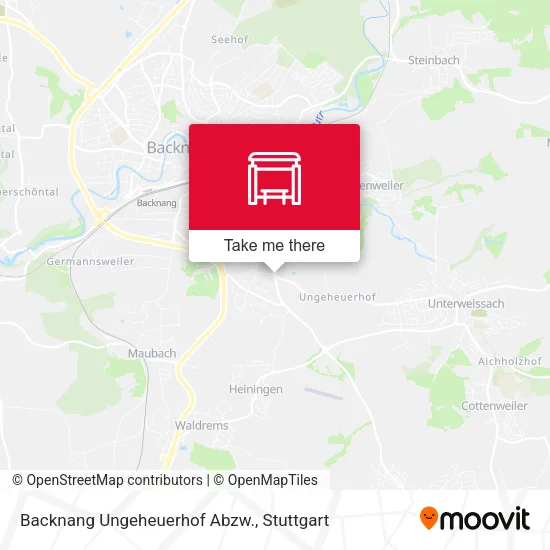 Карта Backnang Ungeheuerhof Abzw.
