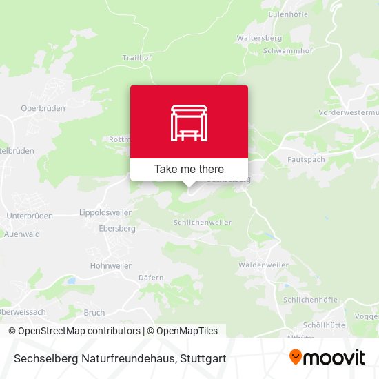 Sechselberg Naturfreundehaus map
