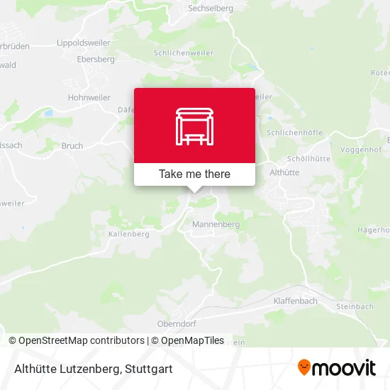 Карта Althütte Lutzenberg