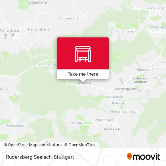 Rudersberg Seelach map