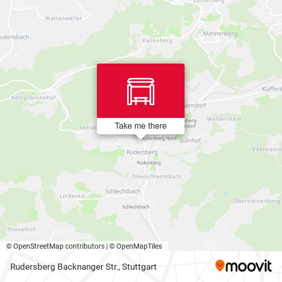 Rudersberg Backnanger Str. map