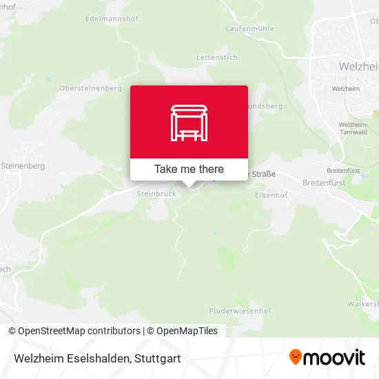 Карта Welzheim Eselshalden