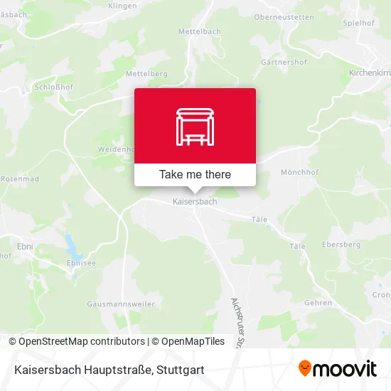 Карта Kaisersbach Hauptstraße