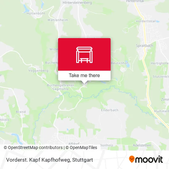 Карта Vorderst. Kapf Kapfhofweg