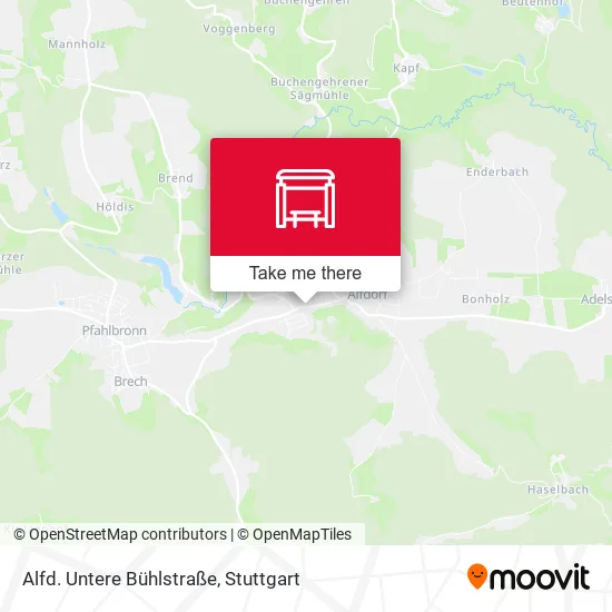 Карта Alfd. Untere Bühlstraße