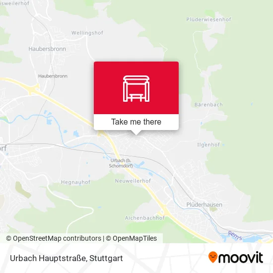 Карта Urbach Hauptstraße