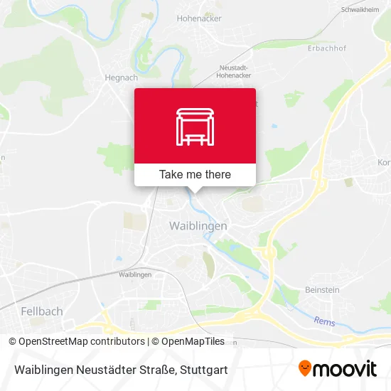 Карта Waiblingen Neustädter Straße
