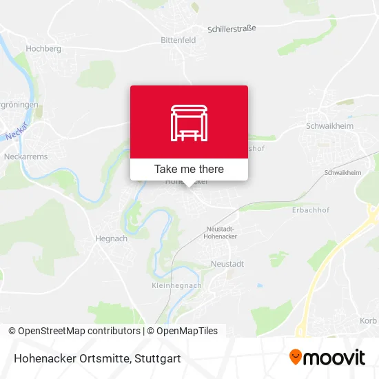 Карта Hohenacker Ortsmitte