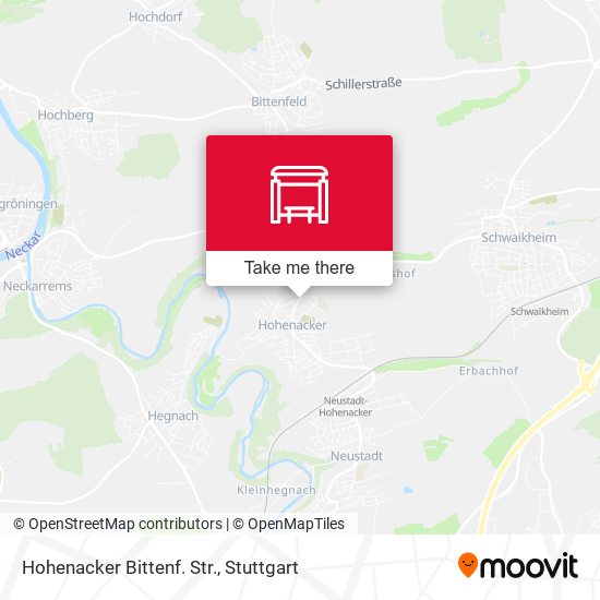 Hohenacker Bittenf. Str. map