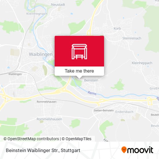 Карта Beinstein Waiblinger Str.