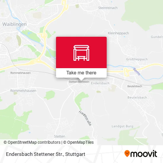 Карта Endersbach Stettener Str.