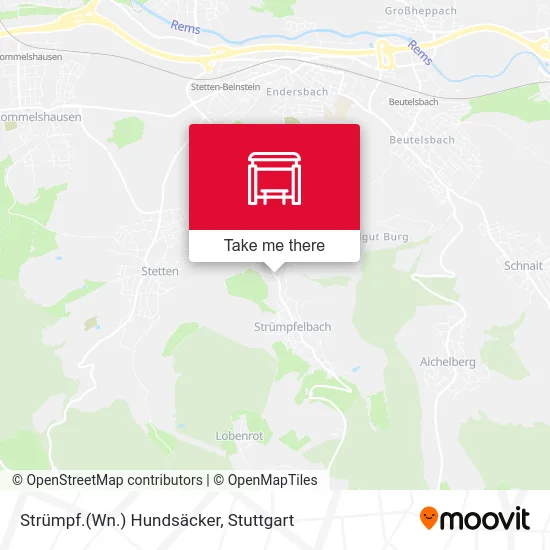 Карта Strümpf.(Wn.) Hundsäcker