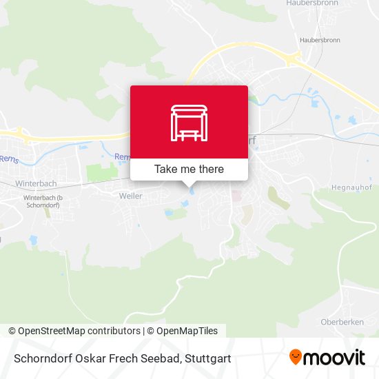 Schorndorf Oskar Frech Seebad map