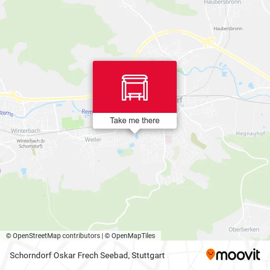 Карта Schorndorf Oskar Frech Seebad