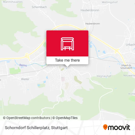 Карта Schorndorf Schillerplatz