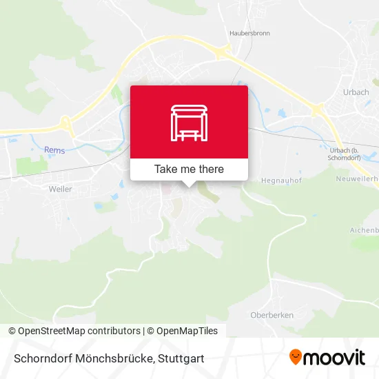 Карта Schorndorf Mönchsbrücke