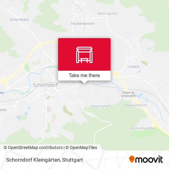 Schorndorf Kleingärten map