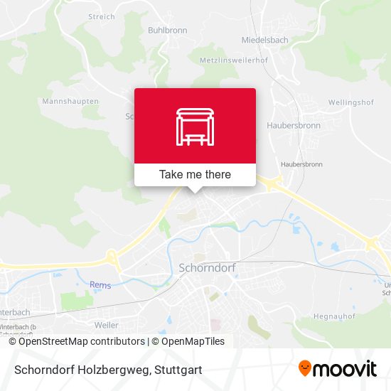 Schorndorf Holzbergweg map