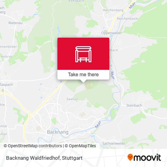 Backnang Waldfriedhof map