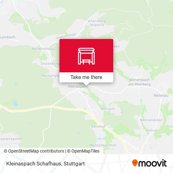 Kleinaspach Schafhaus map