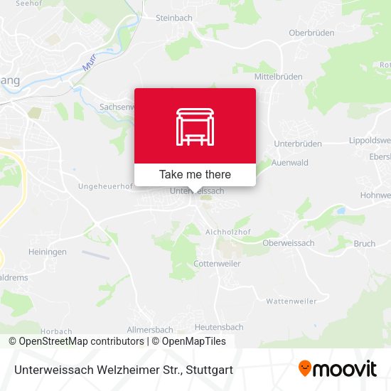Карта Unterweissach Welzheimer Str.