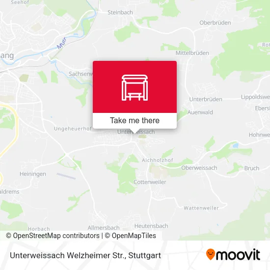 Карта Unterweissach Welzheimer Str.