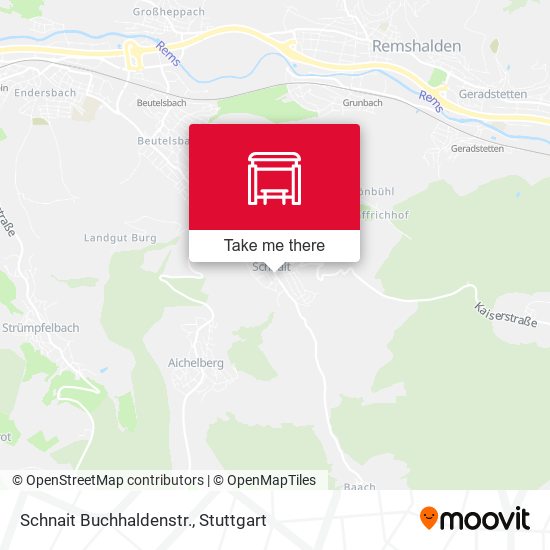 Schnait Buchhaldenstr. map