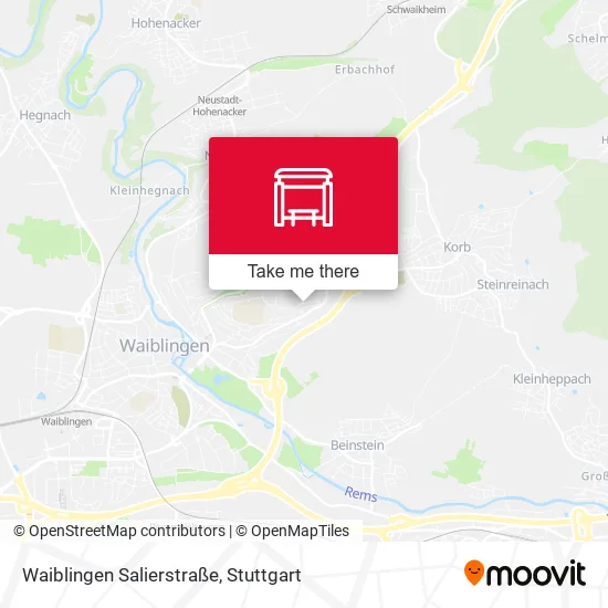 Карта Waiblingen Salierstraße