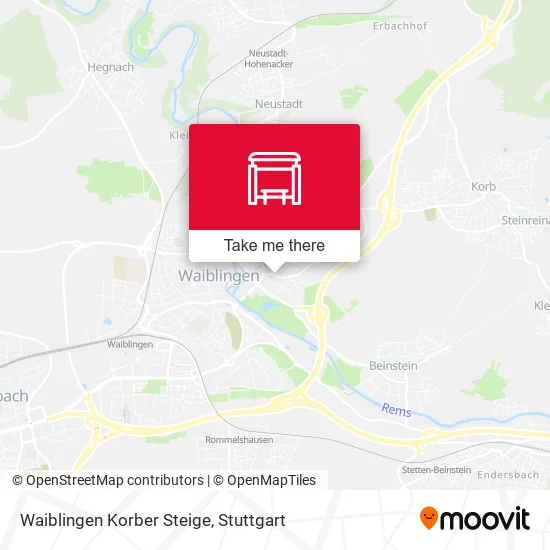 Карта Waiblingen Korber Steige