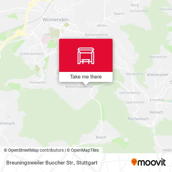 Карта Breuningsweiler Buocher Str.