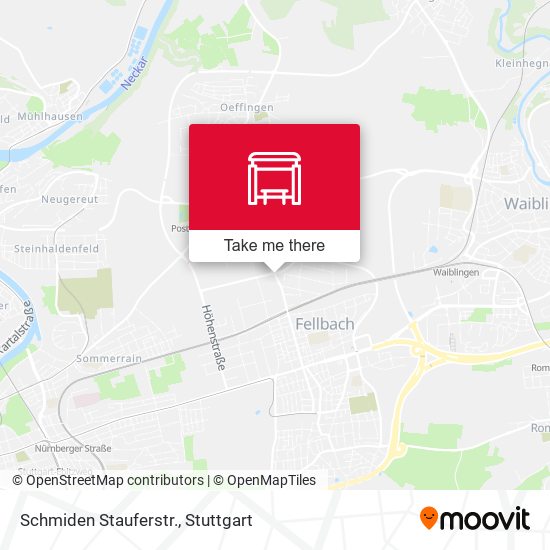 Карта Schmiden Stauferstr.