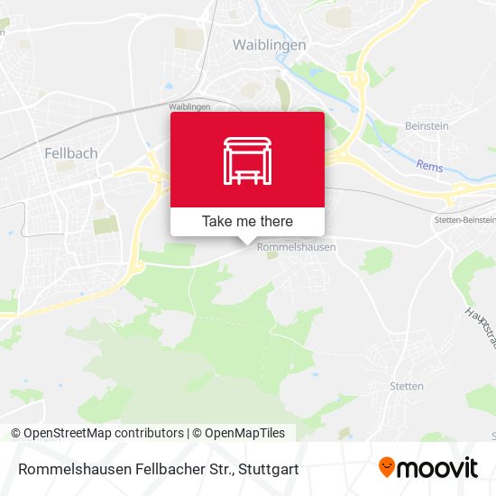 Rommelshausen Fellbacher Str. map