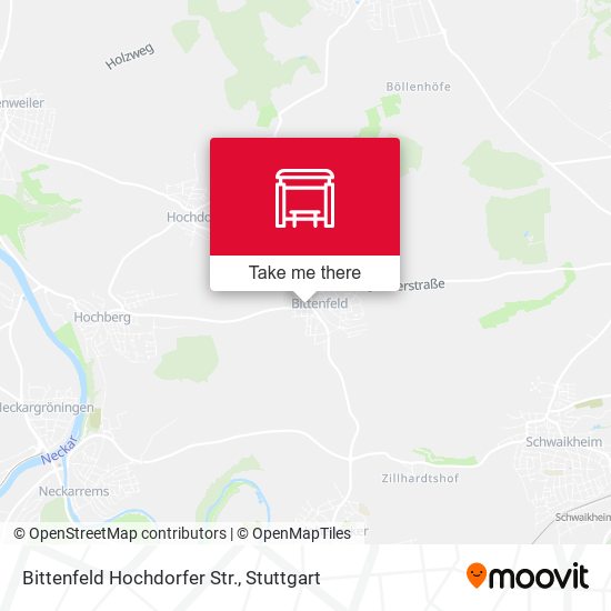 Карта Bittenfeld Hochdorfer Str.