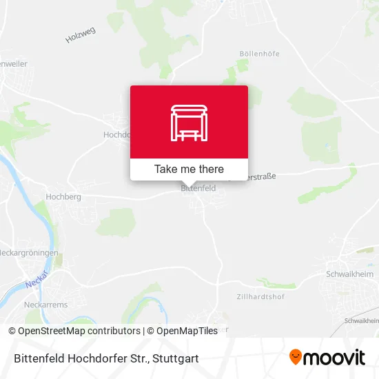Карта Bittenfeld Hochdorfer Str.