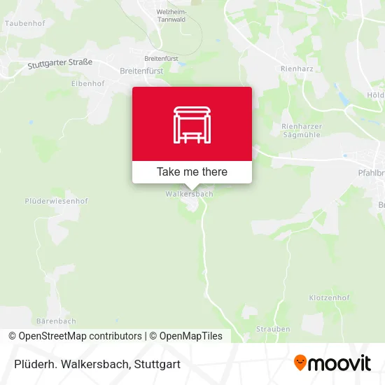 Карта Plüderh. Walkersbach