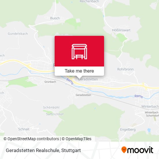 Geradstetten Realschule map