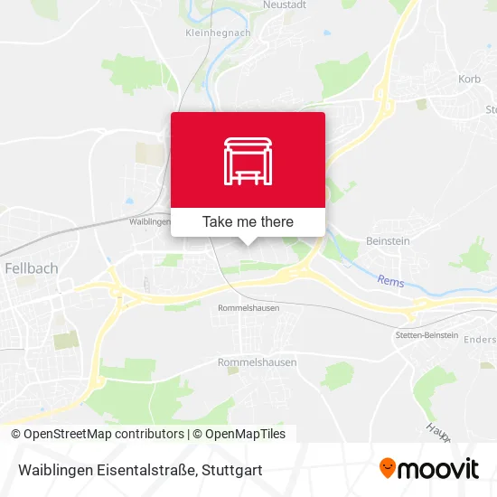 Карта Waiblingen Eisentalstraße