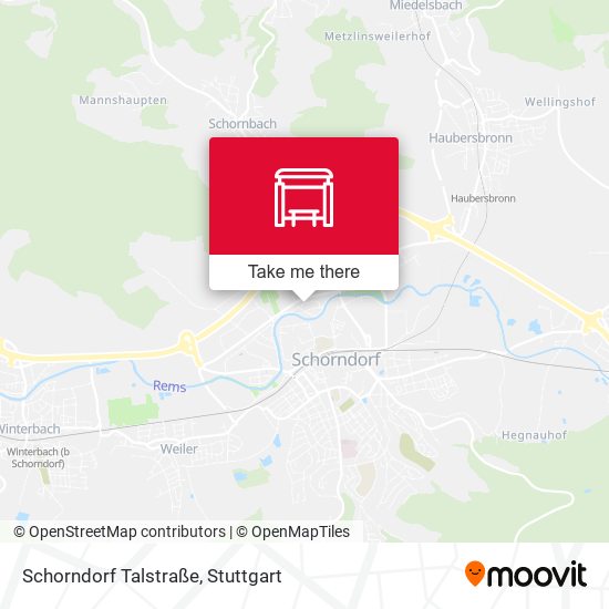 Schorndorf Talstraße map