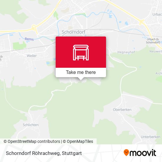 Schorndorf Röhrachweg map