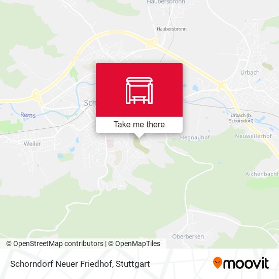 Schorndorf Neuer Friedhof map