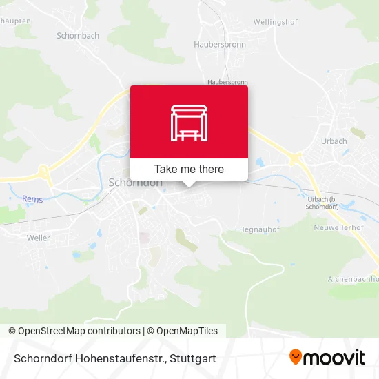 Карта Schorndorf Hohenstaufenstr.
